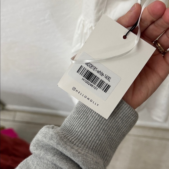 Hello Molly DAYBREAK BUBBLE MINI DRESS WHITE XL US 10 - Picture 7 of 8